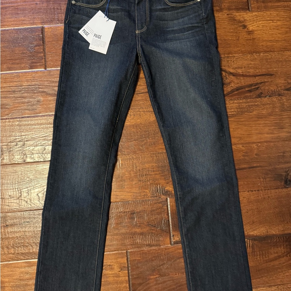 PAIGE Women's Skyline Straight Leg Jeans Stream Size 28